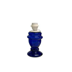 Vintage by Bright 1-2-3 Lampfot Glas blå, 25 cm