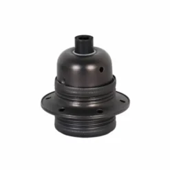 Halo Design Lamphållare E27 metall, gun-black