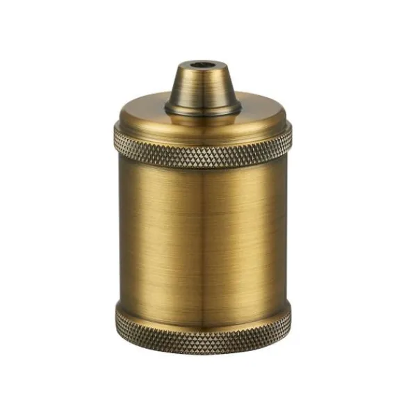 Halo Design Lamphållare RAW E27, antik mässing