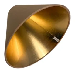 Vallentuna Armatur & Skärmateljé Lampskärm Kon Beige/Guld 24 cm