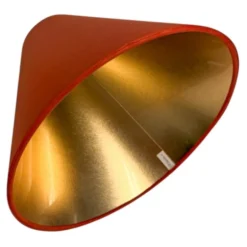 Vallentuna Armatur & Skärmateljé Lampskärm Kon Röd/Guld 24 cm