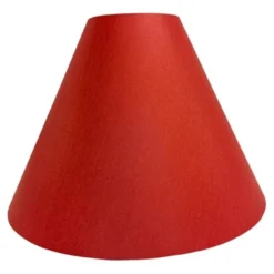 Vallentuna Armatur & Skärmateljé Lampskärm Kon Röd/Vit 24 cm