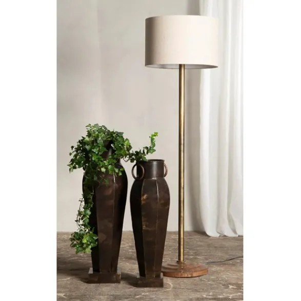 A Lot Decoration Lampskärm Linne Cylinder Natur 40cm