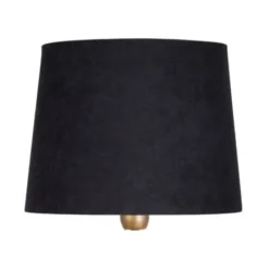 Konsthantverk Lampskärm Viken svart sammet, 32 cm