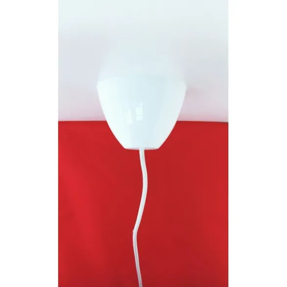 Dezall Lamptop round, blankvit 11,7cm