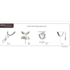 Dezall Lamptop round, mattsvart 11,7cm