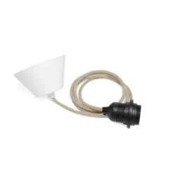 lampsladdar.se Lampupphäng textil naturlinne TT-00, 2m