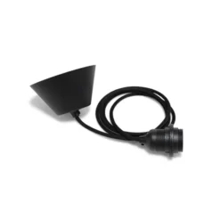 lampsladdar.se Lampupphäng textil svart TT-09, 2m