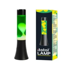 Barn itotal Lavalampa 30 cm gul/grön svart bas