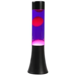 Barn itotal Lavalampa 30 cm lila/röd svart bas