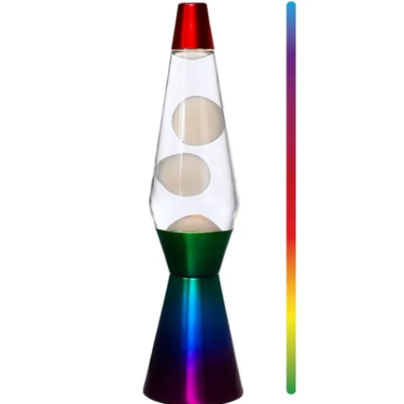 Barn itotal Lavalampa 36 cm multi/vit rainbow bas LED