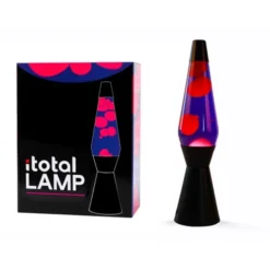 Barn itotal Lavalampa 36 cm röd/lila svart bas