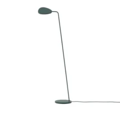 Muuto Leaf golvlampa, mörkgrön 118cm