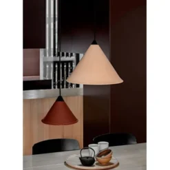 Cuero Design Leather Cone Namibia Taklampa Chocolate 35 cm