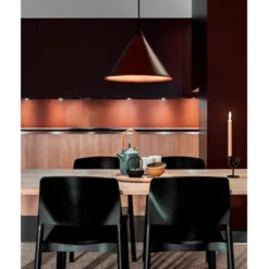 Cuero Design Leather Cone Namibia Taklampa Chocolate 35 cm