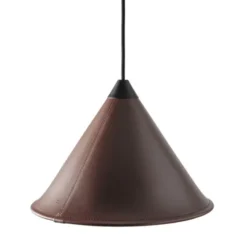 Cuero Design Leather Cone Namibia Taklampa Chocolate 35 cm
