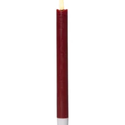 Star Trading LED Antikljus 2-pack Flamme Rustic Röd 24,5cm