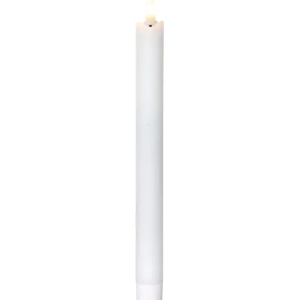 Star Trading LED Antikljus 4-pack Flamme Rustic Vit 28,5cm