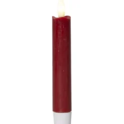 Star Trading LED Antikljus 2-pack Flamme Rustic Röd 15cm