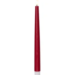 Star Trading LED Antikljus 2-pack Flamme Slim Röd 28,5cm