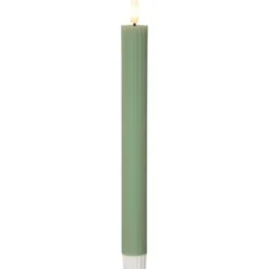 Star Trading LED Antikljus 2-pack Flamme Stripe Grön 25cm