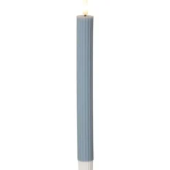Star Trading LED Antikljus 2-pack Flamme Stripe Blå 25cm