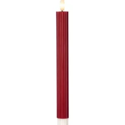 Star Trading LED Antikljus 2-pack Flamme Stripe Röd 25cm