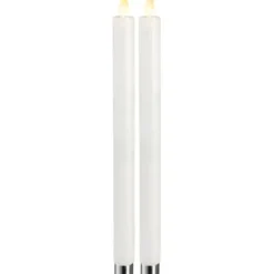 Star Trading LED Antikljus 2-pack M-Twinkle Vit 30cm