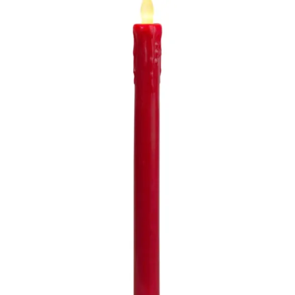 Star Trading LED Antikljus 2-pack Presse Röd 25cm