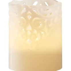 Star Trading LED Blockljus Clary Vit 10cm