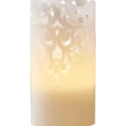 Star Trading LED Blockljus Clary Vit 15cm