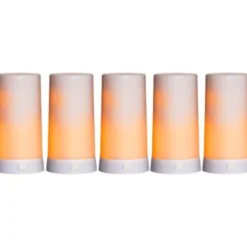 Star Trading LED Blockljus Diner 5 Extra Vit 13cm