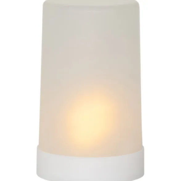 Star Trading LED Blockljus Flame Candle Vit 14,5cm