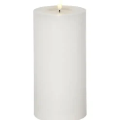 Star Trading LED Blockljus Flamme Flow Big Vit 22,5cm