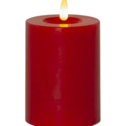 Star Trading LED Blockljus Flamme Flow Röd 12,5cm