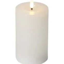 Star Trading LED Blockljus Flamme Flow Vit 15cm
