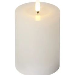 Star Trading LED Blockljus Flamme Flow Vit 12,5cm