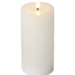 Star Trading LED Blockljus Flamme Flow Vit 17,5cm