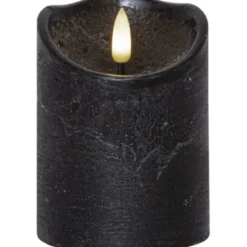 Star Trading LED Blockljus Flamme Rustic Svart 10 cm