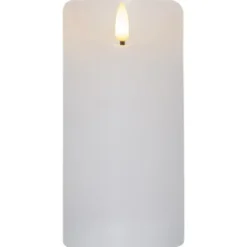 Star Trading LED Blockljus Flamme Rustic Vit 15 cm