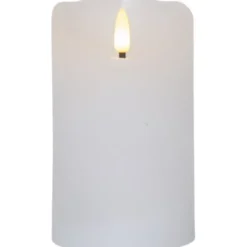 Star Trading LED Blockljus Flamme Rustic Vit 12,50 cm