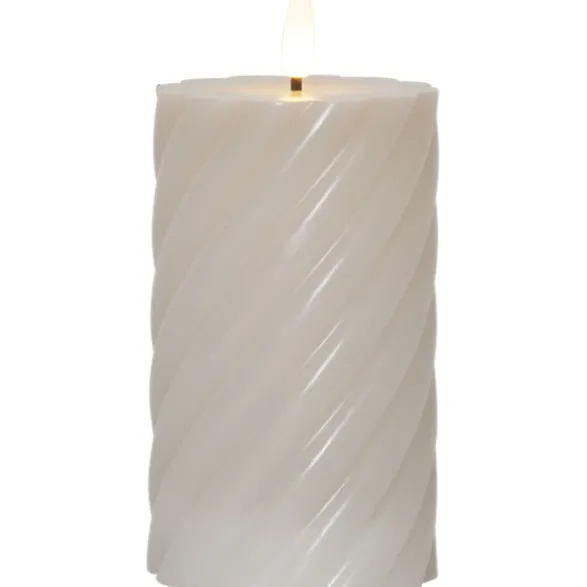 Star Trading Led Blockljus Flamme Swirl, Beige