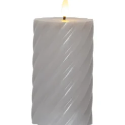 Star Trading Led Blockljus Flamme Swirl, Grå