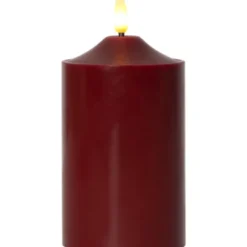Star Trading LED Blockljus Flamme Top Röd 15cm