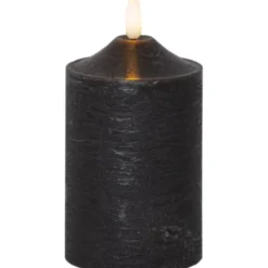 Star Trading LED Blockljus Flamme Top Svart 15cm