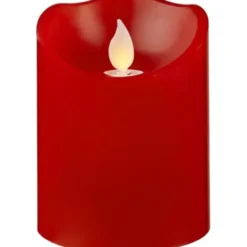 Star Trading LED Blockljus M-Twinkle Röd 10cm