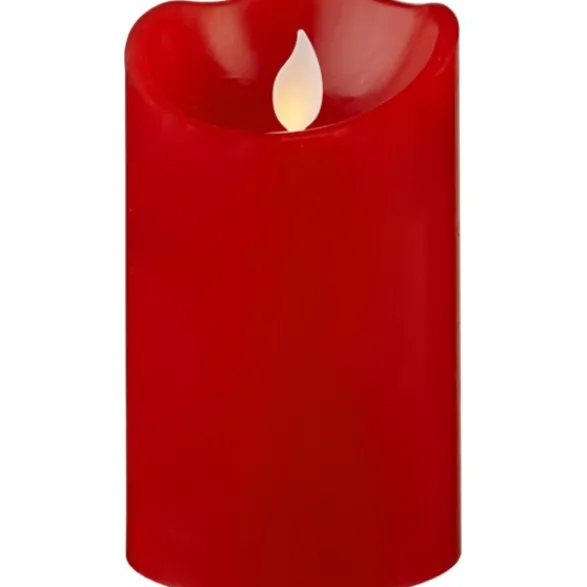 Star Trading LED Blockljus M-Twinkle Röd 12,5cm