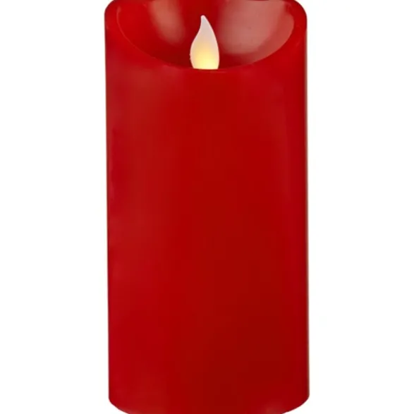Star Trading LED Blockljus M-Twinkle Röd 15cm