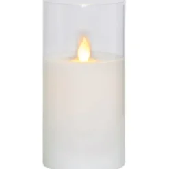 Star Trading LED Blockljus M-Twinkle Transparent 15cm