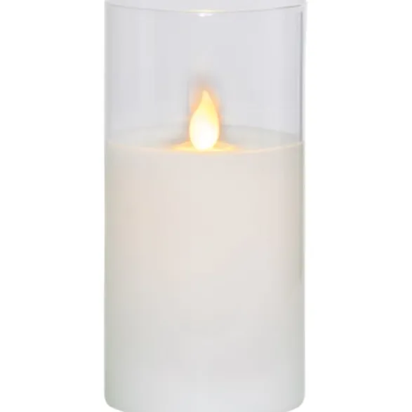 Star Trading LED Blockljus M-Twinkle Transparent 15cm
